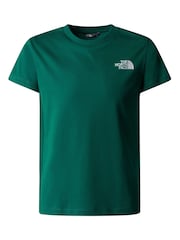 The North Face Green Boys 100% Cotton Redbox T-Shirt - Image 4 of 5