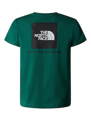 The North Face Green Boys 100% Cotton Redbox T-Shirt - Image 5 of 5