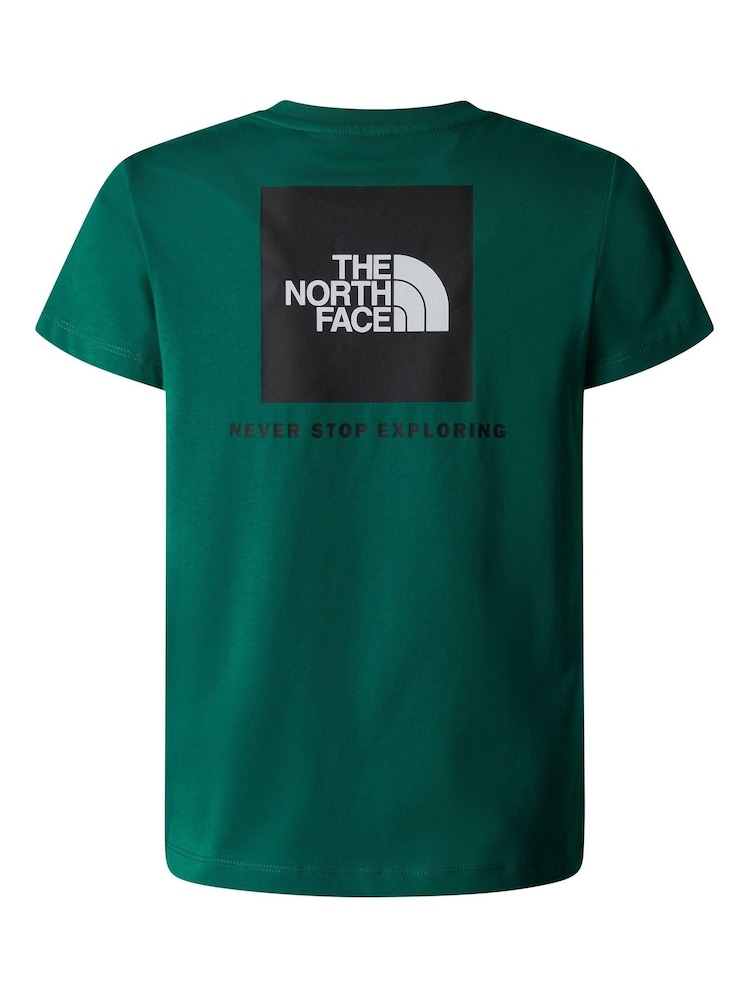 The North Face Green Boys 100% Cotton Redbox T-Shirt - Image 5 of 5