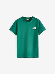 The North Face Green Teen Simple Dome Short Sleeve 100% Cotton T-Shirt - Image 3 of 6