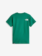 The North Face Green Teen Simple Dome Short Sleeve 100% Cotton T-Shirt - Image 4 of 6
