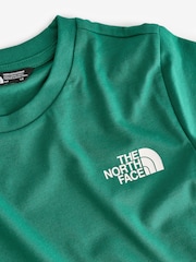 The North Face Green Teen Simple Dome Short Sleeve 100% Cotton T-Shirt - Image 5 of 6