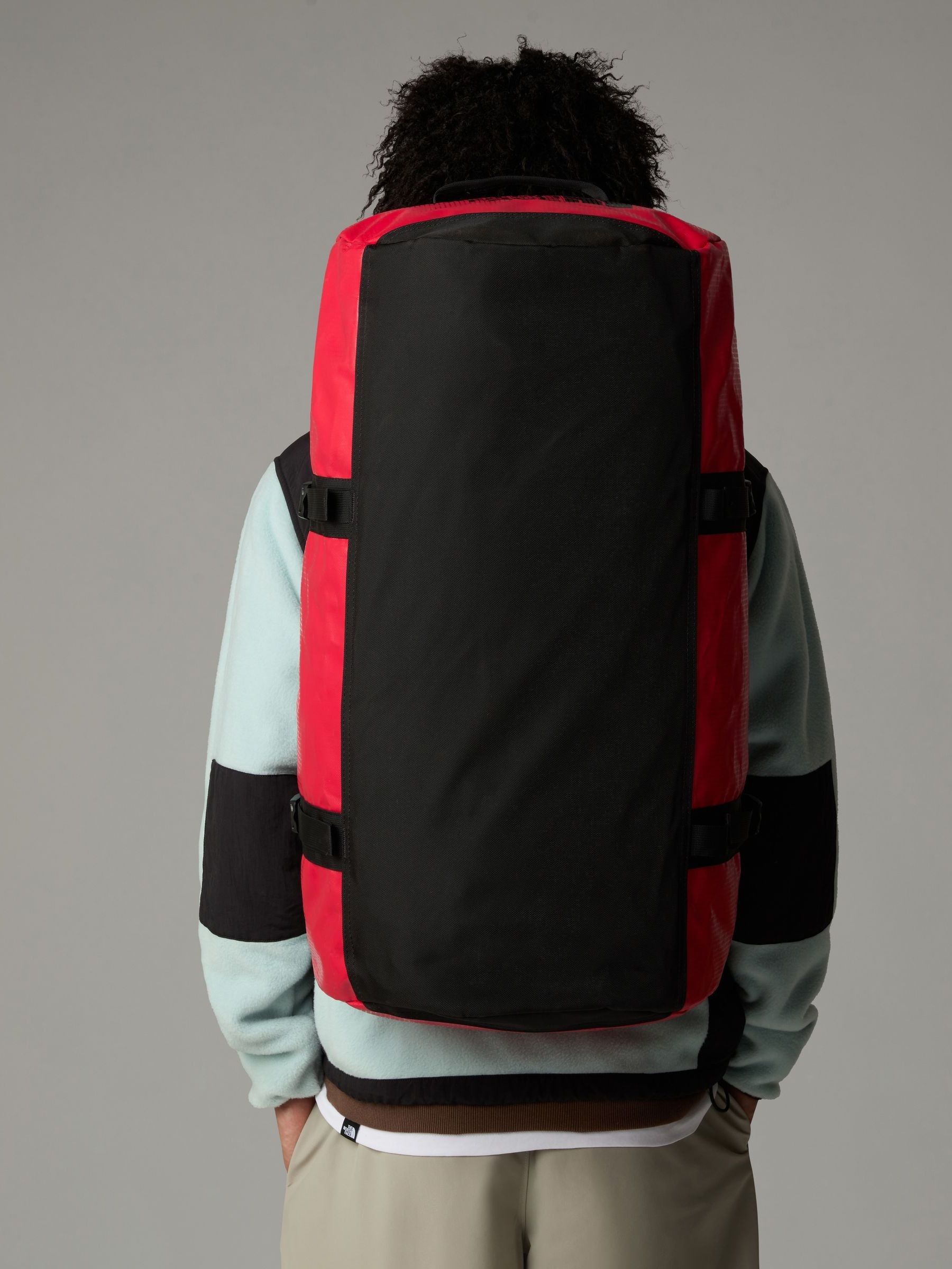 North face duffel red store