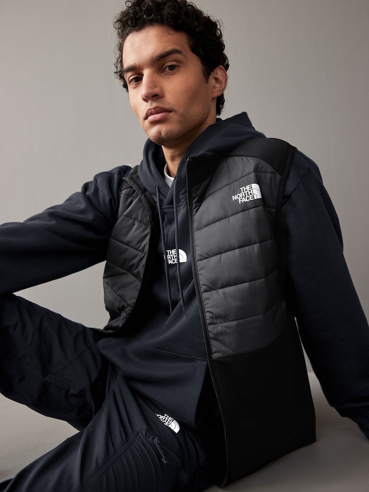 The North Face Black Reaxion Hybrid Gilet - Image 2 of 9