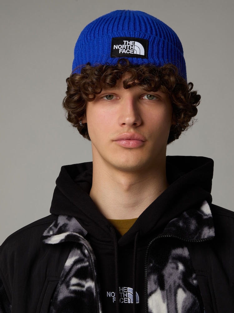 Синій - Шапочка The North Face Logo Box Cuffed - Image 1 of 3