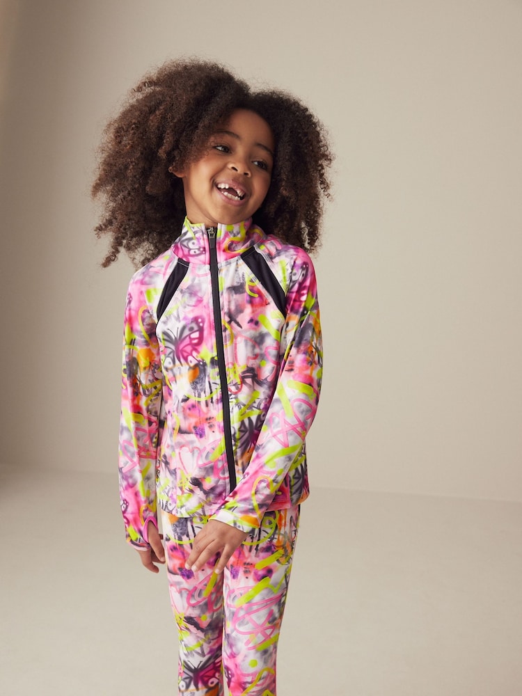 متعدد الألوان جرافيتي - سترة رياضية مزودة بسحاب كامل (3-16 سنة) - صورة 1 من 5 متعدد الألوان جرافيتي - سترة رياضية مزودة بسحاب كامل (3-16 سنة) - صورة 1 من 5