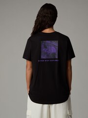 The North Face Black Womens Relaxed Redbox Graphic 100% Cotton T-Shirt - Image 1 of 4