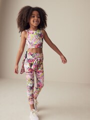 Multi Graffiti Sports Crop Top (5-16yrs) - Image 2 of 7