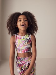 Multi Graffiti Sports Crop Top (5-16yrs) - Image 3 of 7