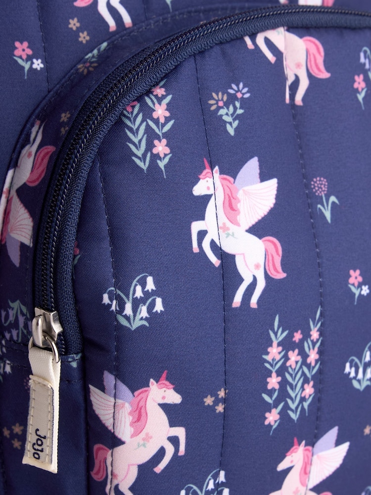 Jojo Maman Bébé Blue Unicorn Backpack - Image 5 of 5