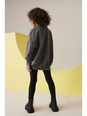 Charcoal Grey Butterfly Sweatshirt And Leggings Set (3-16yrs) - Image 3 of 7