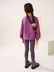 Berry Red Rainbow Sequin Sweatshirt And Legging Set (3-16yrs) - Image 3 of 4