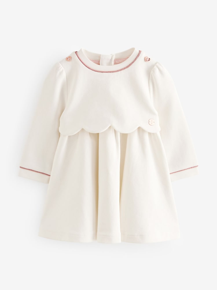 Baker by Ted Baker Pink Scallop Ponte Dress - Image 1 of 6