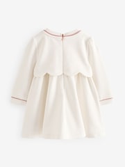 Baker by Ted Baker Pink Scallop Ponte Dress - Image 2 of 6