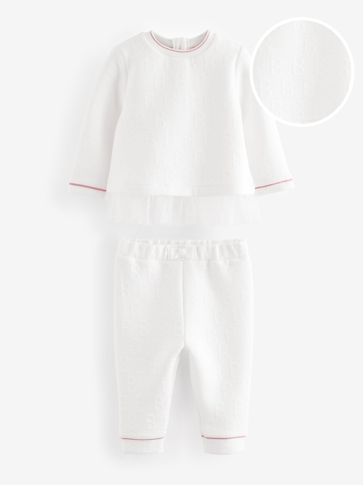 Weiß - Baker by Ted Baker – Set mit Mesh-Pullover und Jogginghose - Bild 1 von 9 Weiß - Baker by Ted Baker – Set mit Mesh-Pullover und Jogginghose - Bild 1 von 9