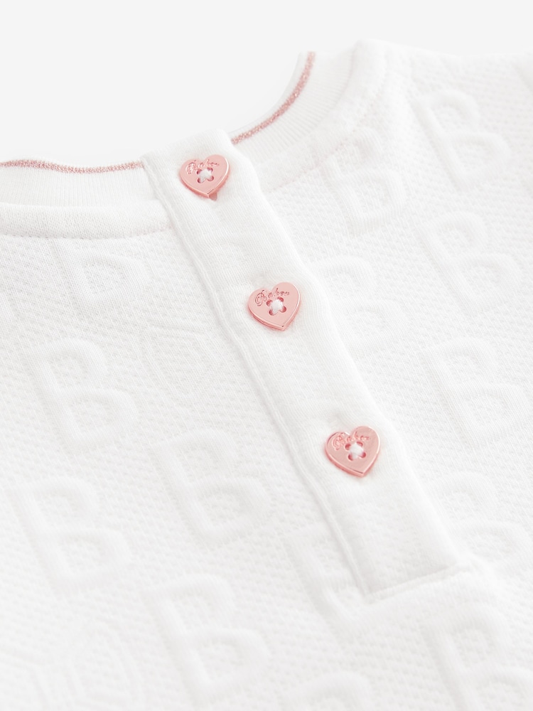 Wit - Baker by Ted Baker Mesh Sweater And Joggers Set - Image 4 of 9