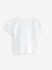 Baker By Ted Baker – T-Shirts aus 100 % Baumwolle mit mehrfarbigem Animal-Print und Rüschenärmeln, 3er-Pack - Bild 3 von 7