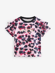 Baker By Ted Baker – T-Shirts aus 100 % Baumwolle mit mehrfarbigem Animal-Print und Rüschenärmeln, 3er-Pack - Bild 4 von 7