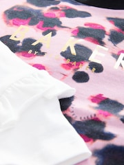 Baker By Ted Baker – T-Shirts aus 100 % Baumwolle mit mehrfarbigem Animal-Print und Rüschenärmeln, 3er-Pack - Bild 7 von 7