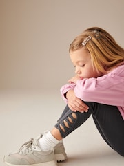 Pink Half Zip 100% Cotton Hoodie And Leggings Set (3-16yrs) - Image 5 of 9