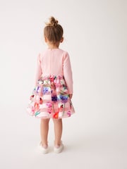 Baker by Ted Baker Pink Striped Burnout Dress - Image 2 of 8