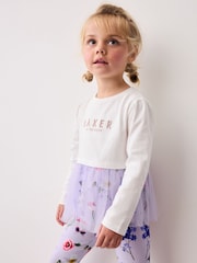 طقم بنطلون ضيق وتيشرت مزيَّن بطبعة الزهور من Baker by Ted Baker - صورة 4 من 10