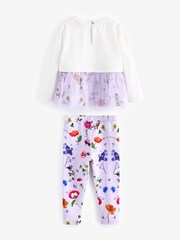 طقم بنطلون ضيق وتيشرت مزيَّن بطبعة الزهور من Baker by Ted Baker - صورة 8 من 10