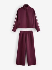 Burgundy Half Zip Top And Wide Leg Joggers Set (3-16yrs) - Image 6 of 9