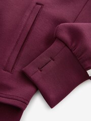 Burgundy Half Zip Top And Wide Leg Joggers Set (3-16yrs) - Image 9 of 9