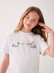 Baker by Ted Baker Navy Floral Graphic 100% Cotton T-Shirt And Leggings Set - Image 3 of 4