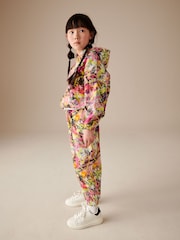 Ecru/Pink Graffiti Printed Hoodie and Joggers Set (3-16yrs) - Image 4 of 9