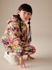 Ecru/Pink Graffiti Printed Hoodie and Joggers Set (3-16yrs) - Image 5 of 9
