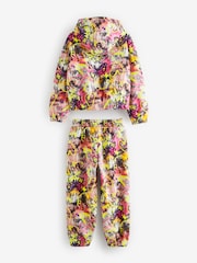 Ecru/Pink Graffiti Printed Hoodie and Joggers Set (3-16yrs) - Image 8 of 9