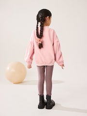 Pink Cat Character Sweatshirt And Ribbed Legging Set (3-16yrs) - Image 3 of 8