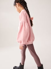 Pink Cat Character Sweatshirt And Ribbed Legging Set (3-16yrs) - Image 4 of 8