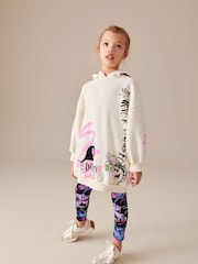 Multi Purple Graffiti Longline Hoodie And Legging Set (3-16yrs) - Image 2 of 9