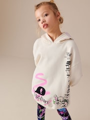 Multi Purple Graffiti Longline Hoodie And Legging Set (3-16yrs) - Image 5 of 9