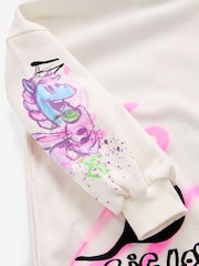 Multi Purple Graffiti Longline Hoodie And Legging Set (3-16yrs) - Image 9 of 9