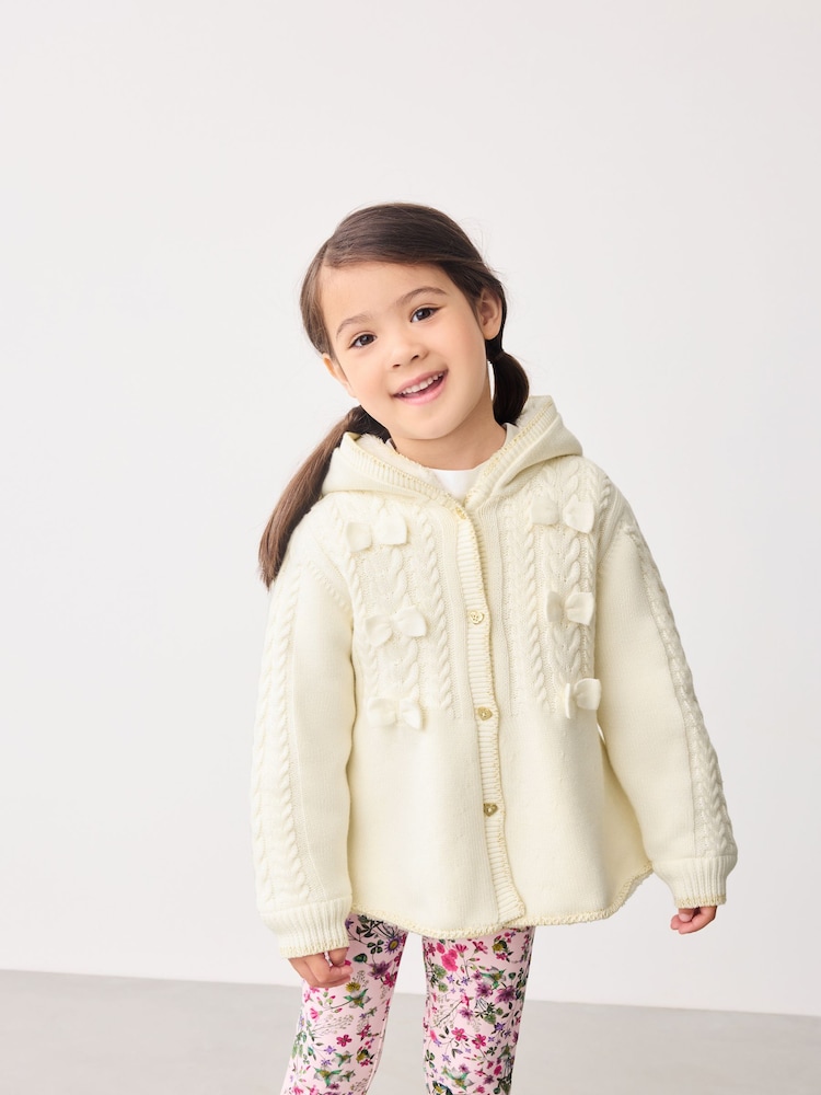 Baker by Ted Baker Cream Knitted Coatigan - Image 2 of 9