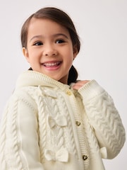 Baker by Ted Baker Cream Knitted Coatigan - Image 3 of 9