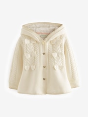 Baker by Ted Baker Cream Knitted Coatigan - Image 5 of 9