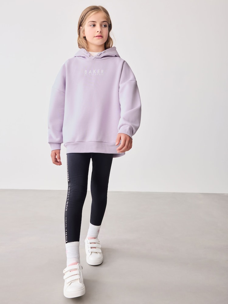 Baker by Ted Baker Oversized Back Print Hoodie - Image 2 of 8
