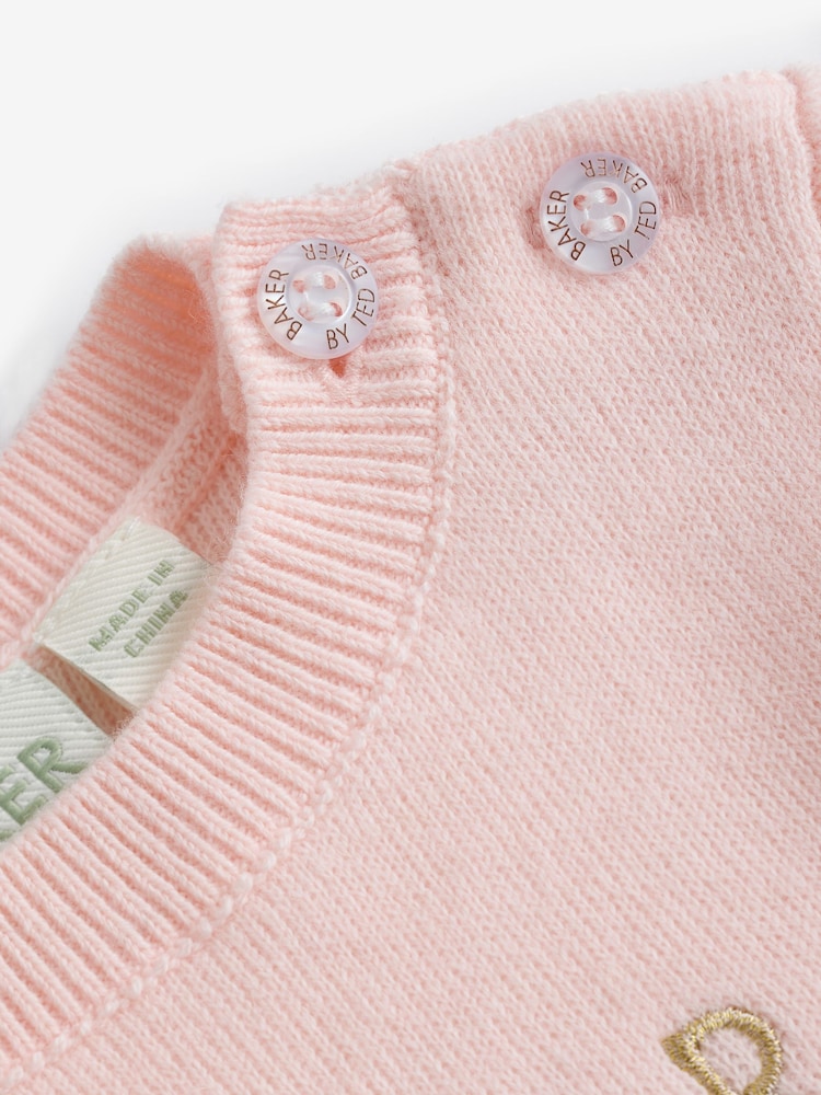 Baker by Ted Baker 2 Piece Pink Knitted Top and Joggers Set - Image 6 of 6 Baker by Ted Baker 2 Piece Pink Knitted Top and Joggers Set - Image 6 of 6