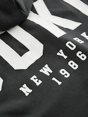 Charcoal Grey Slogan Half Zip Hoodie And Legging Set (3-16yrs) - Image 9 of 9
