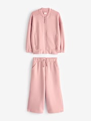 Pink Soft Jacket And Wide Leg Joggers Set (3-16yrs) - Image 5 of 7