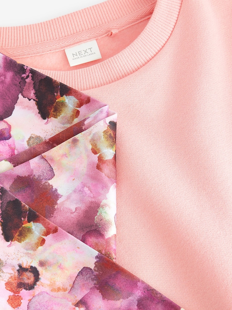 Pink - Set aus Sweatshirt und Leggings mit floralem Muster (3–16 J.) - Bild 8 von 8 Pink - Set aus Sweatshirt und Leggings mit floralem Muster (3–16 J.) - Bild 8 von 8