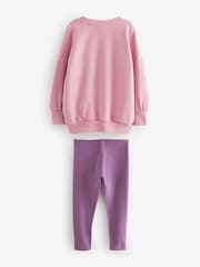 Pink Sweatshirt And Leggings Set (3-16yrs) - Image 5 of 7