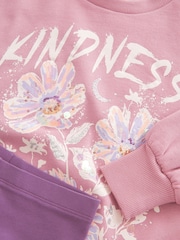 Pink Sweatshirt And Leggings Set (3-16yrs) - Image 6 of 7