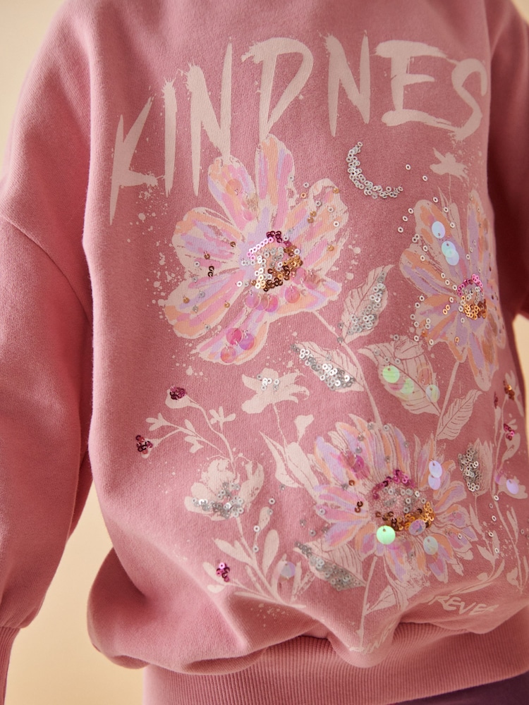 Pink Sweatshirt And Leggings Set (3-16yrs) - Image 7 of 7