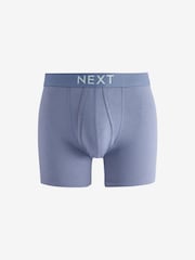 Navy Blue/Orange Spot/Stripe 10 pack A-Front Boxers - Image 8 of 13